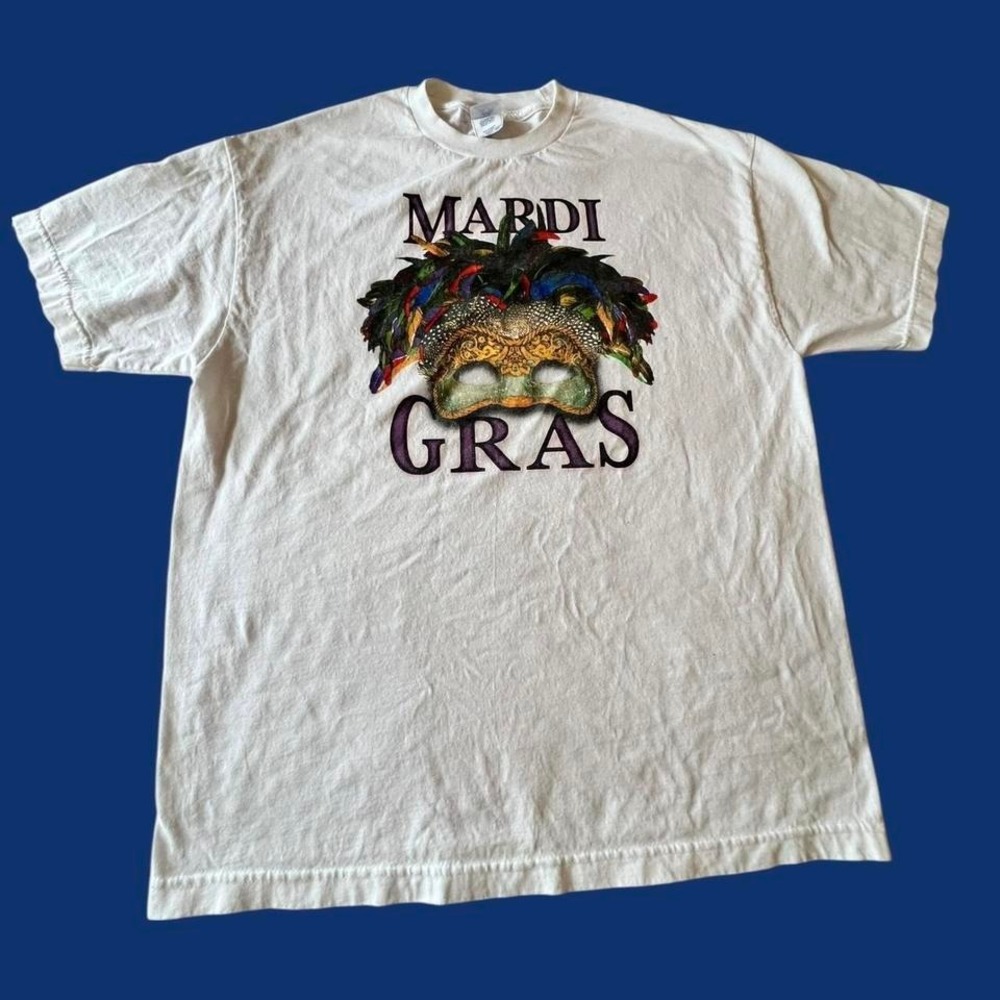 Y2K Mardi Gras 100% cotton tee size XL